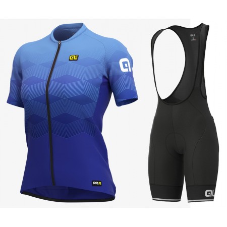 Fahrradbekleidung Radtrikot Kurzarm + Trägershorts 2021 Ale Magnitude Damen N002